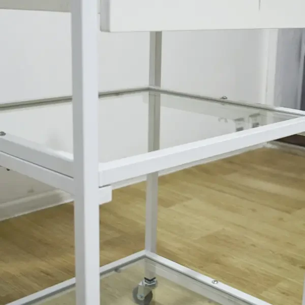 Коляска косметологическая с ящиком и стеклянными полками (29439136) - фото 2 Коляска косметологическая с ящиком и стеклянными полками (29439136) - фото 2