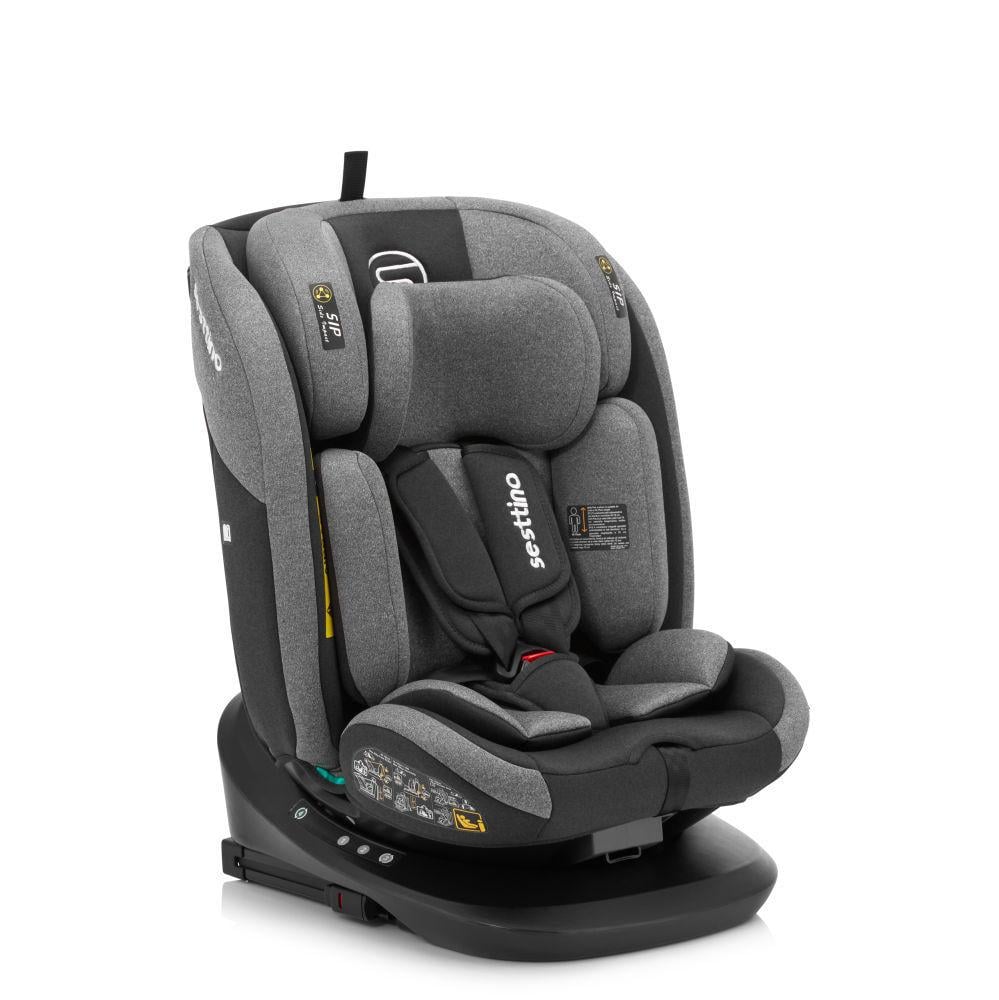 Автокресло Sesttino Oktagon Pro Isofix i-Size с поворотом 360° 0–36 кг от рождения до 150 см Grey (36094955)