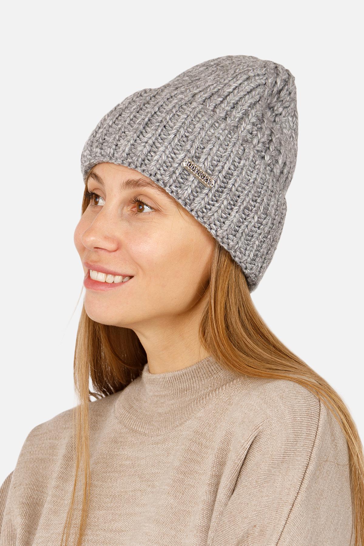 Шапка жіноча 56-58 см Сірий (ЦБ-00260771)