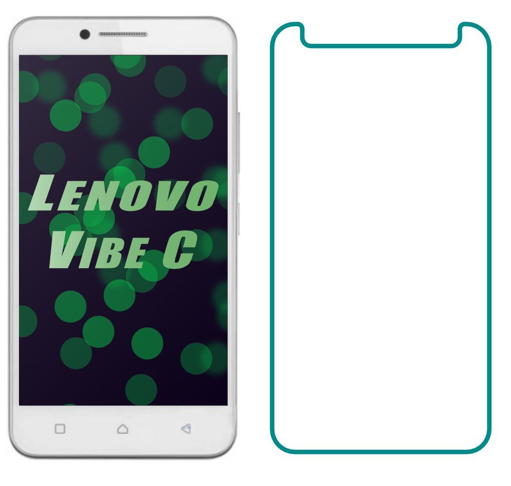 Защитное стекло Lenovo Vibe C A2020 (Прозрачное 2.5 D 9H) (03076)