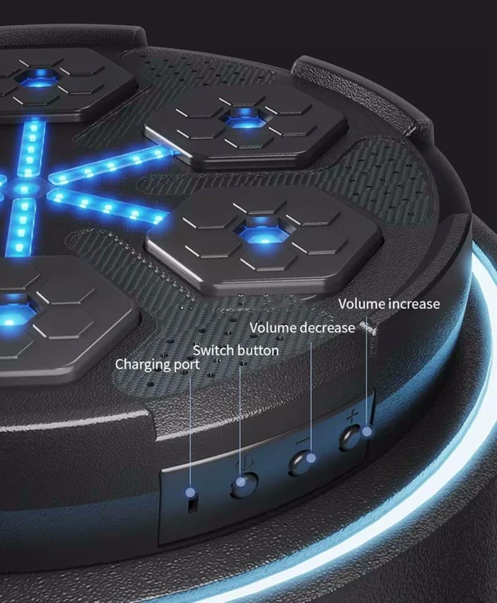 Тренажер для бокса настенный OSPORT музыкальный с подсветкой (MS 4458) - фото 4