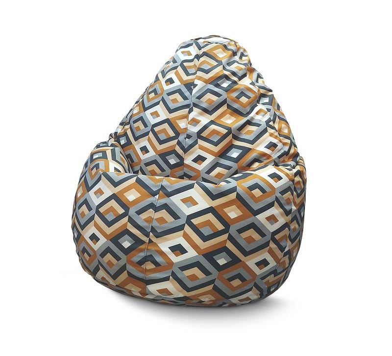 Кресло мешок iPuff Escada Ochre Флок XXL 90х125 см