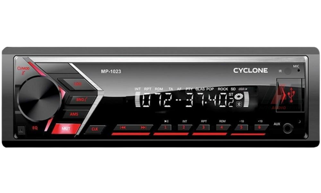 Автомагнитола 1Din Cyclone MP-1023R BA (НФ-00000206)