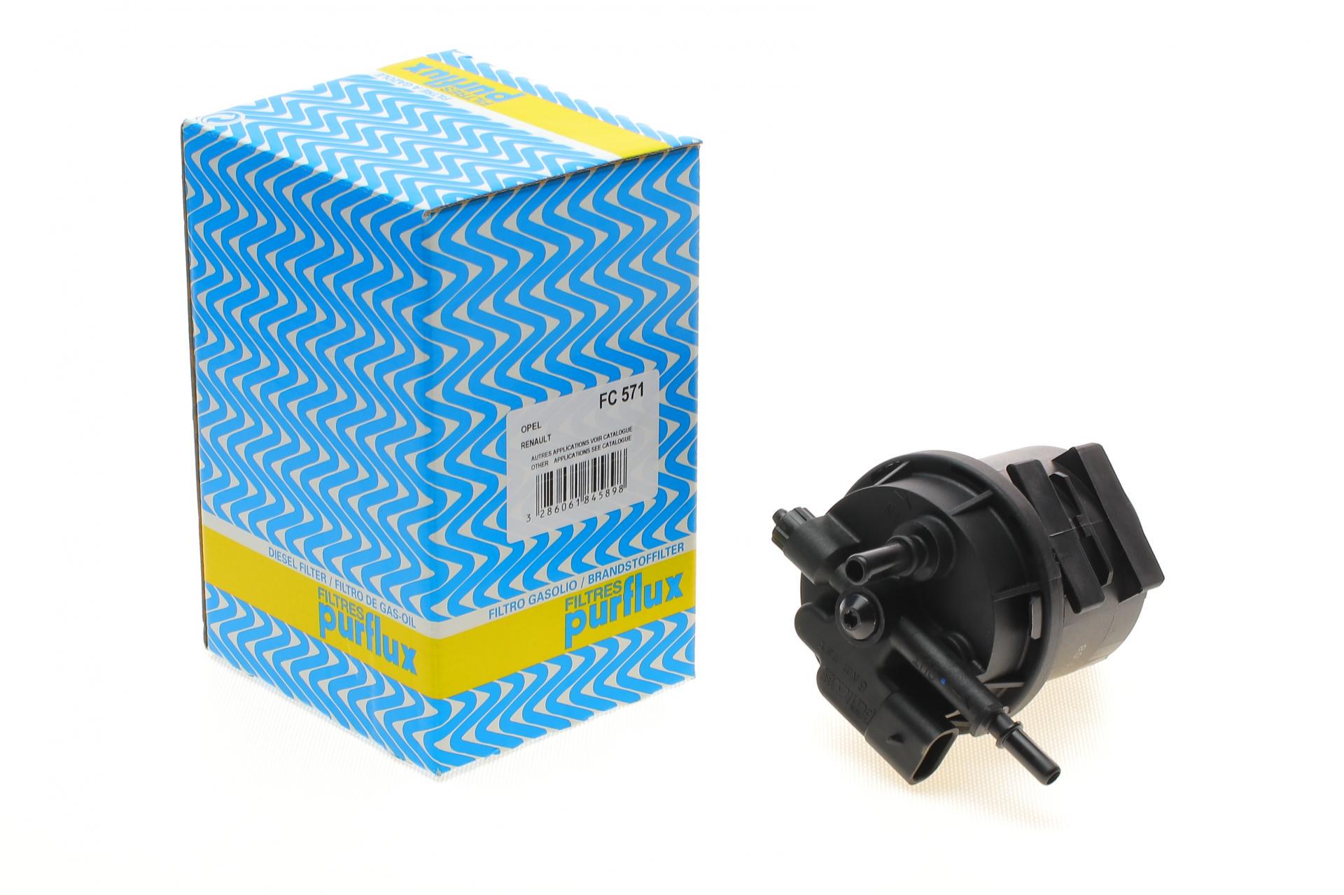 Фільтр паливний PURFLUX для Renault Kangoo/Trafic 1,9 dCi 97- (FC571)