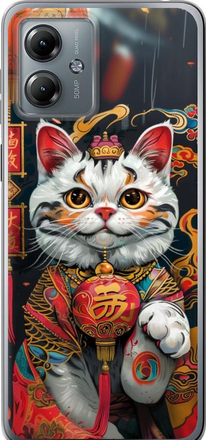 Чехол на Motorola Moto G14 China Cat v2 (6135u-3197-42517)