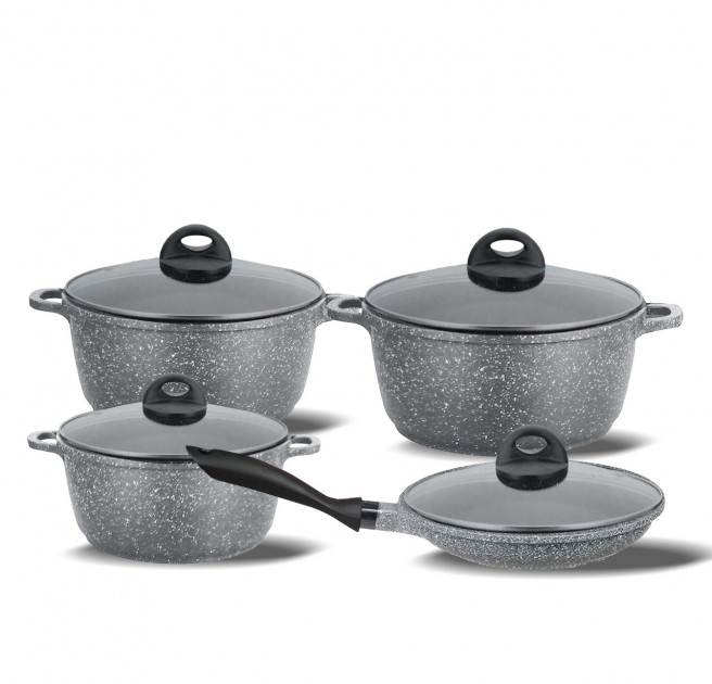 Набір посуду Benson Elite BN 333 Black з 8 пр. (1333BNS00345-1)