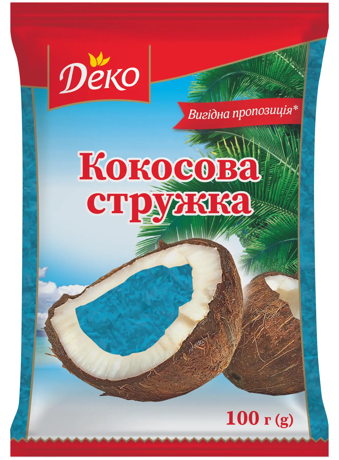 Кокосова стружка Деко блакитна 100 г (4820241583188) Кокосова стружка Деко блакитна 100 г (4820241583188)