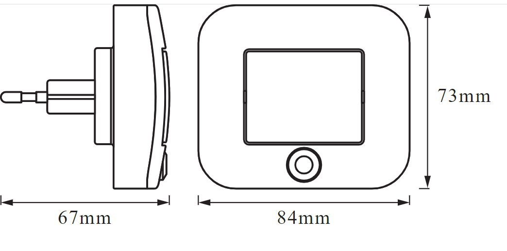 Нічник Osram з датчиком руху та освітленості 0,70W 10lm 3000K 67x73x84 мм IP20 (4058075266780) - фото 3