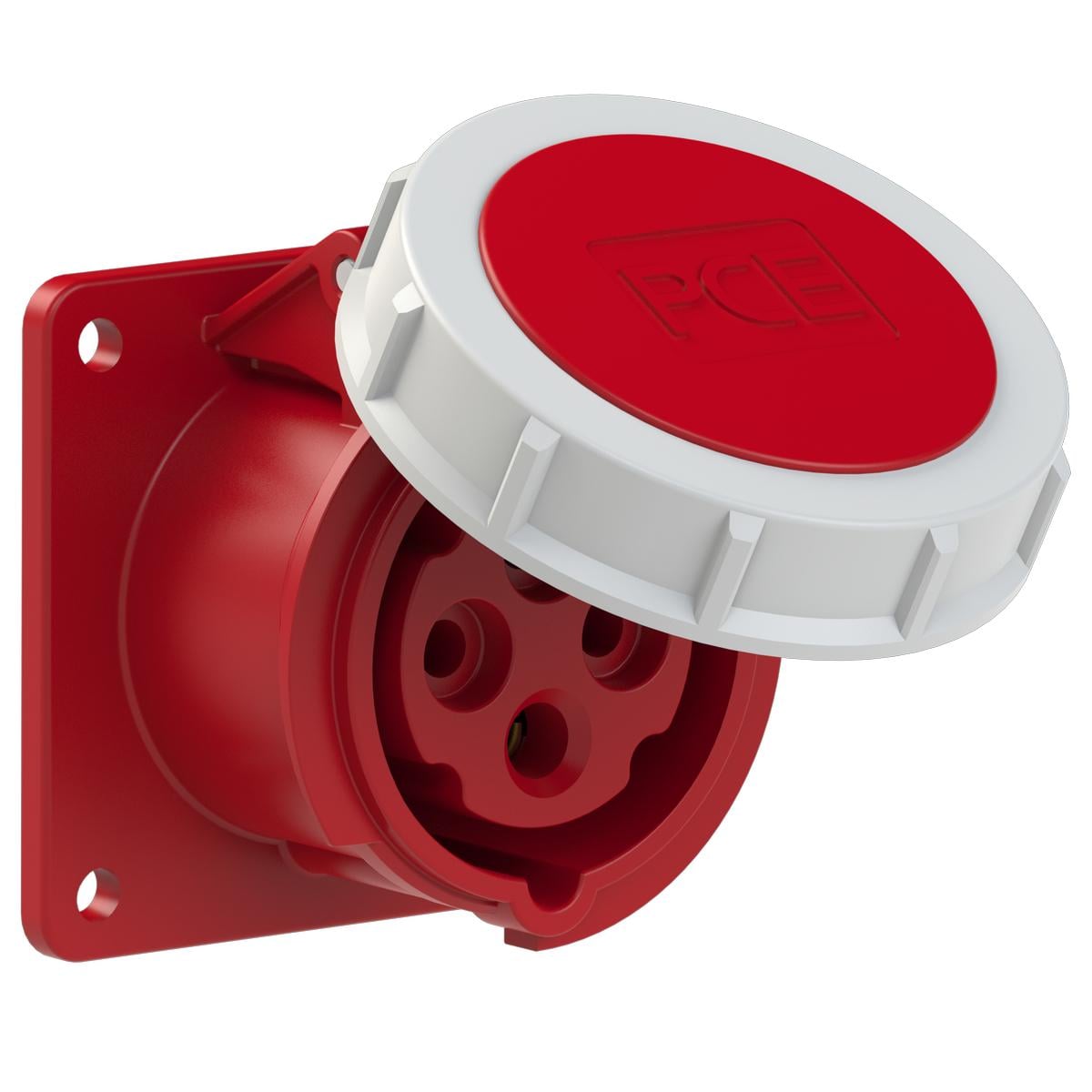 Силова розетка вбудована PCE 3P+E IP67 16A 400V (3142-6)