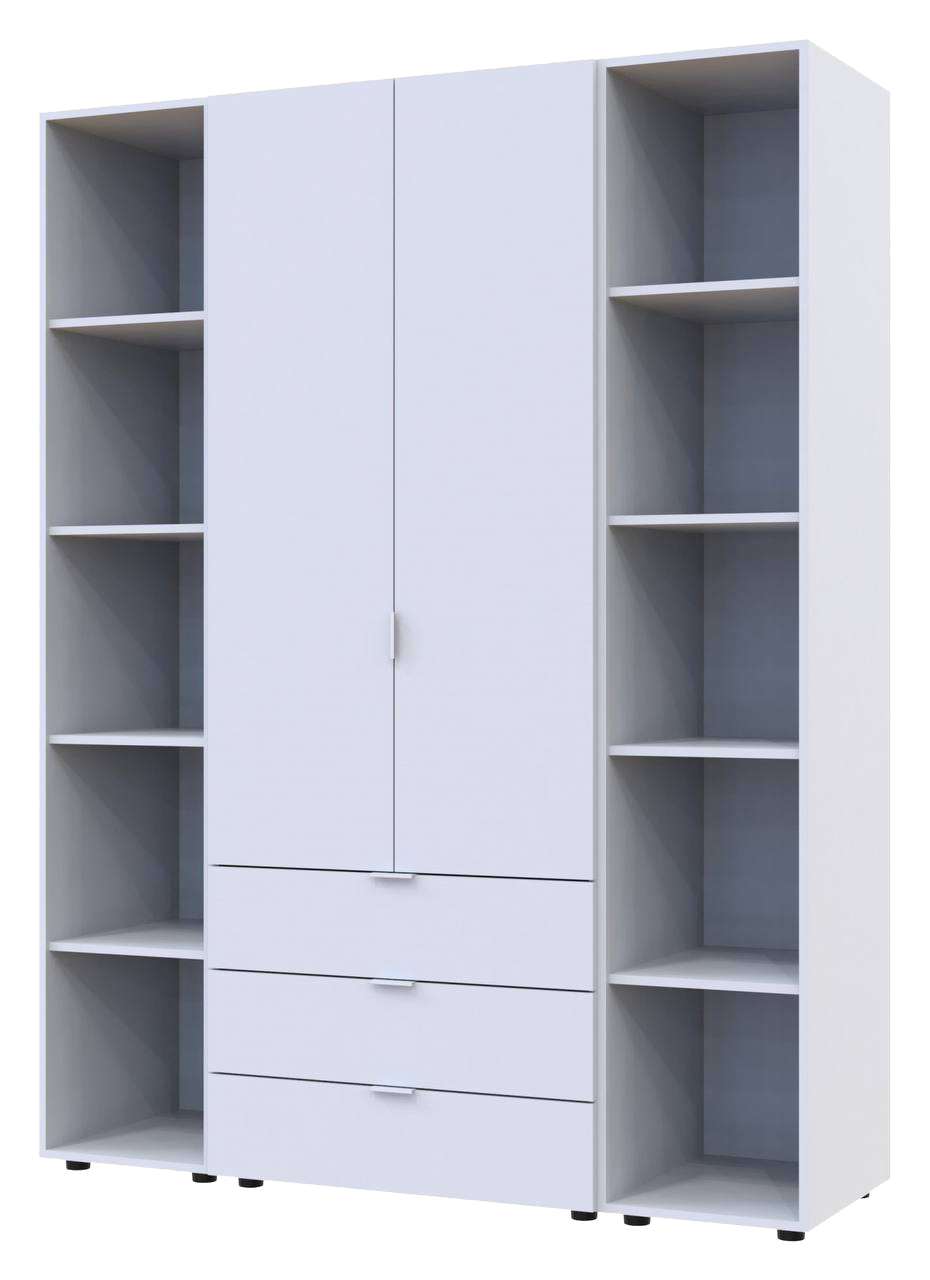 Комплект шкафов для одежды Doros Гелар 153,9х49,5х203,4 см 3 шт. Белый (DRS-011173)