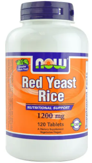 Червоний рис NOW Foods Red Yeast rice Extract 1200 мг 120 Tabs