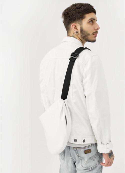 Мужская сумка хобо Sambag Белый (720058428) - фото 8 Мужская сумка хобо Sambag Белый (720058428) - фото 8