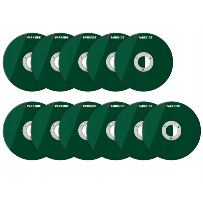 Набор дисков PARKSIDE TSSM11 для металла 115 мм 11 шт. Green (3_08280)