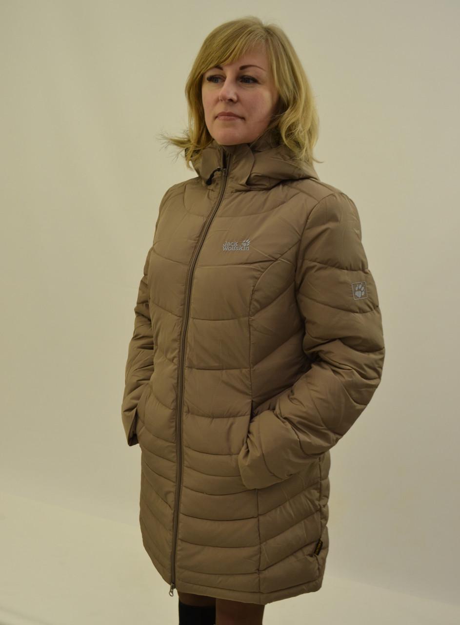 Пуховик жіночий Jack Wolfskin SELENIUM DOWN 1202901 S Brown - фото 2