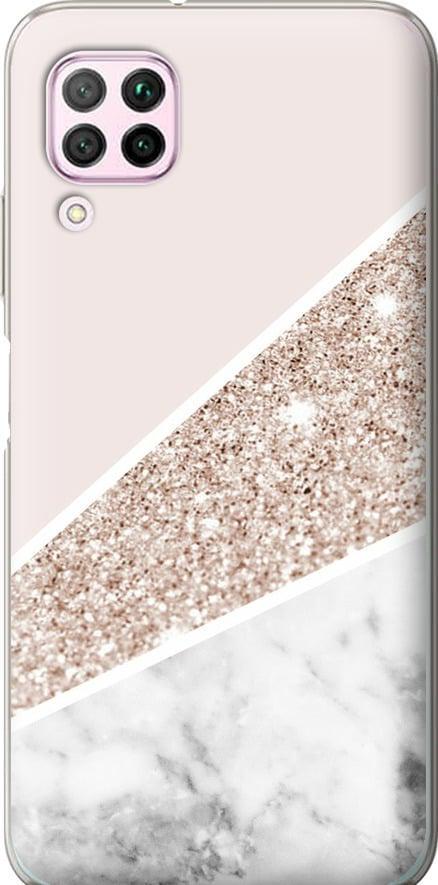 Чехол на Huawei P40 Lite Пастельный мрамор (4342t-1887-42517)