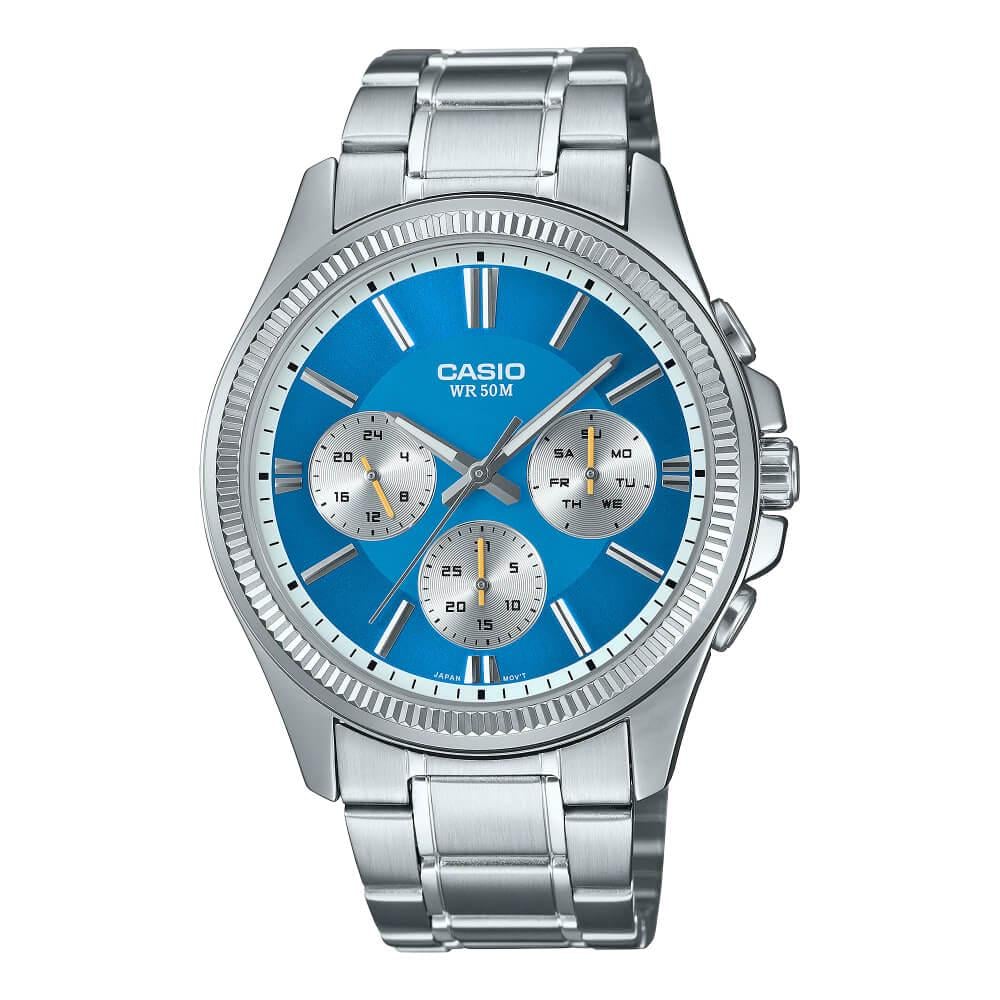 Наручные часы мужские Casio MTP-1375D-2A1VDF d 42 мм Синий/Серебряный (2447931056) - фото 1 Наручные часы мужские Casio MTP-1375D-2A1VDF d 42 мм Синий/Серебряный (2447931056) - фото 1