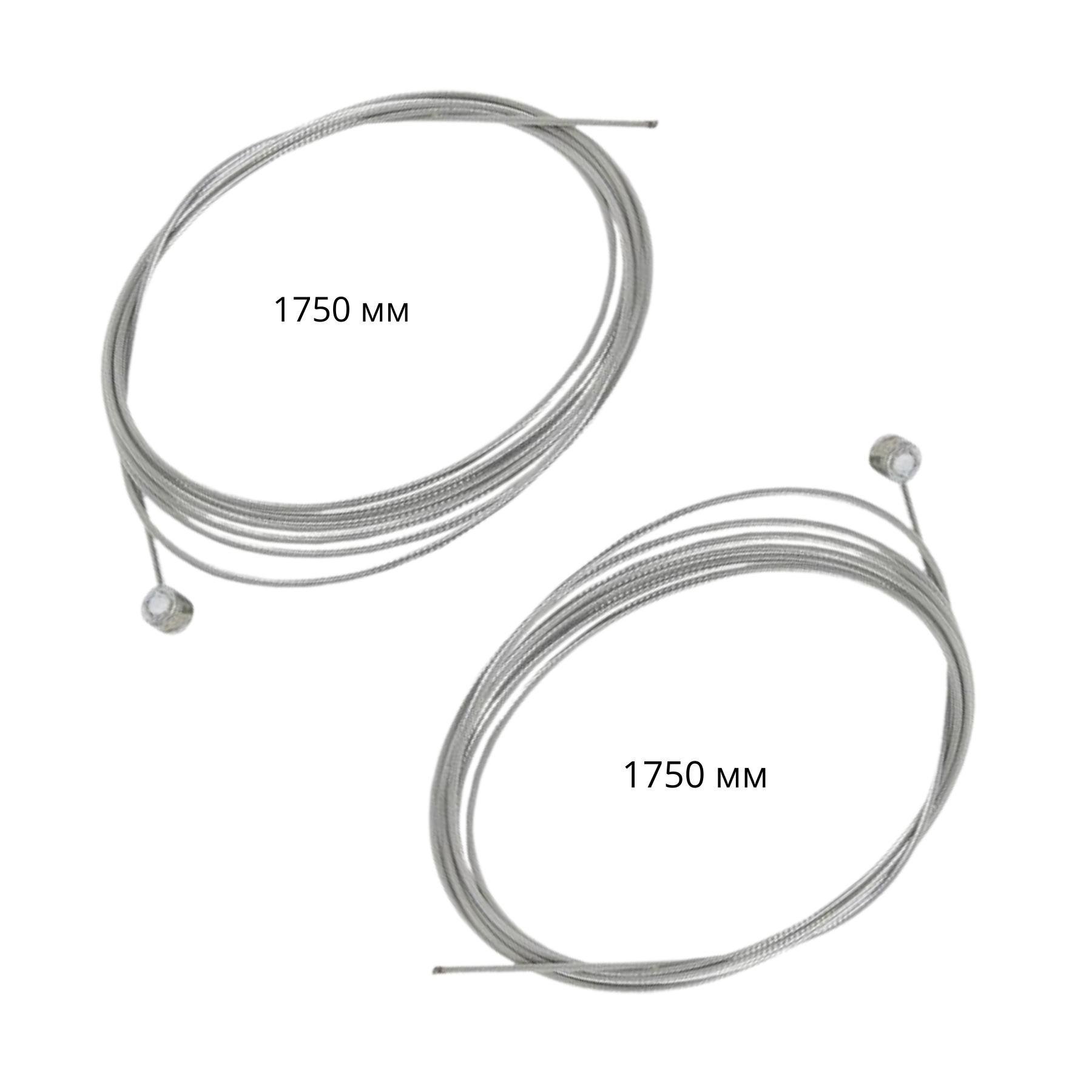 Гальмівний комплект для велосипеда з рубашкою з кінцевиками 2 шт. Чорний (BIN-010) - фото 2