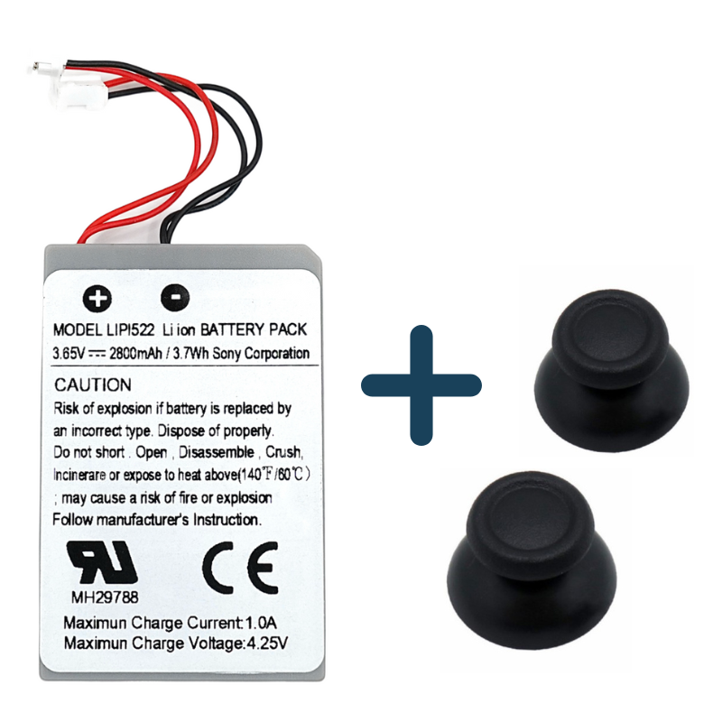 Аккумулятор PS4 / PS4 Pro DualShock Model: LIP1522 Li-ion 3,65V 2800 mAh и 2 стика для джойстика (EF38) Аккумулятор PS4 / PS4 Pro DualShock Model: LIP1522 Li-ion 3,65V 2800 mAh и 2 стика для джойстика (EF38)
