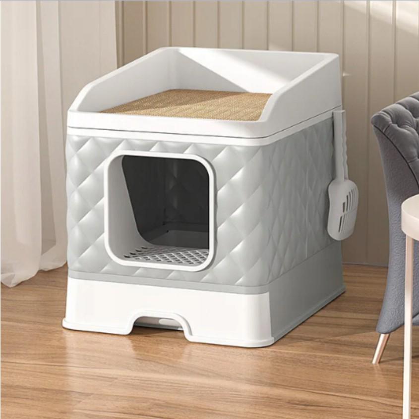 Лоток для кота с лежанкой и лопаткой