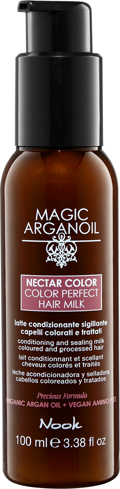 Молочко-силлер Nook Cosmetics MAGIC ARGANOIL Nectar Color для окрашенных волос 100 мл (12241) - фото 2