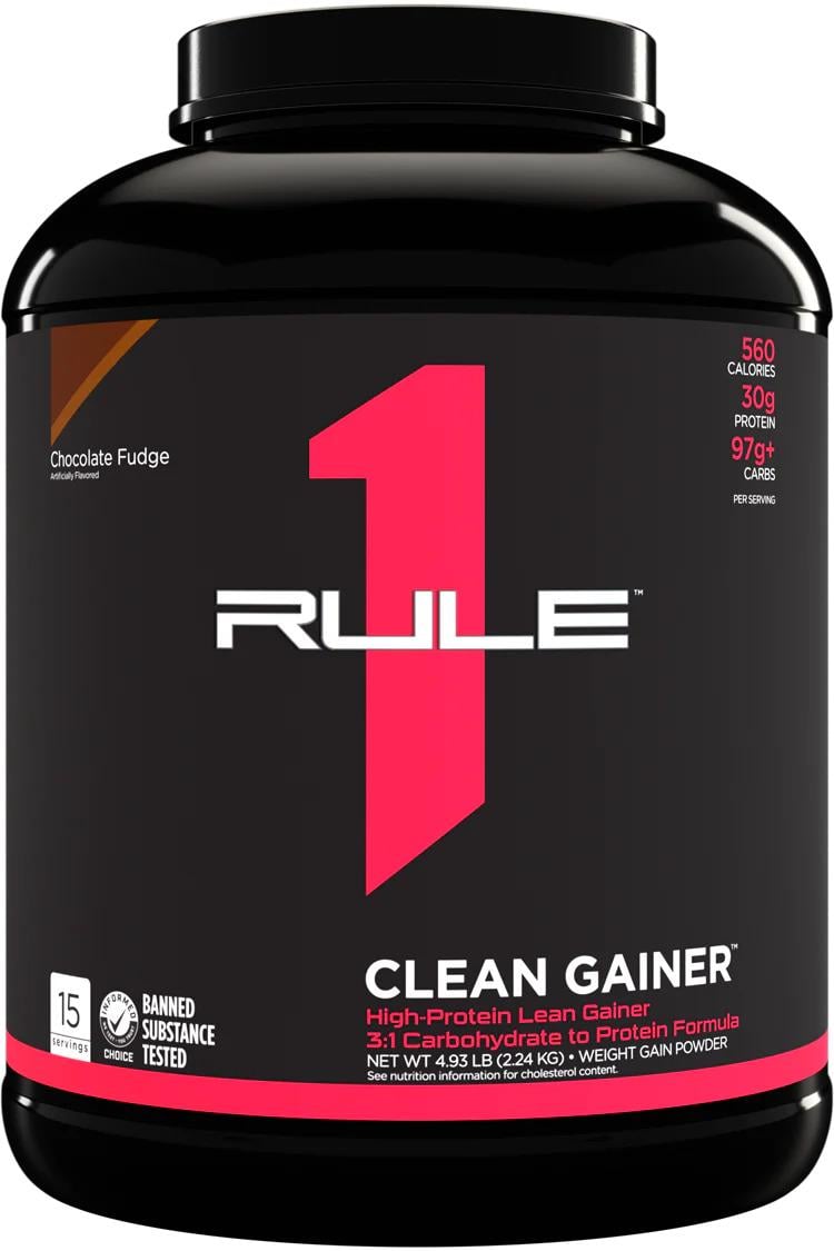 Гейнер Rule One Clean Gainer Chocolate Fudge 2,24 кг