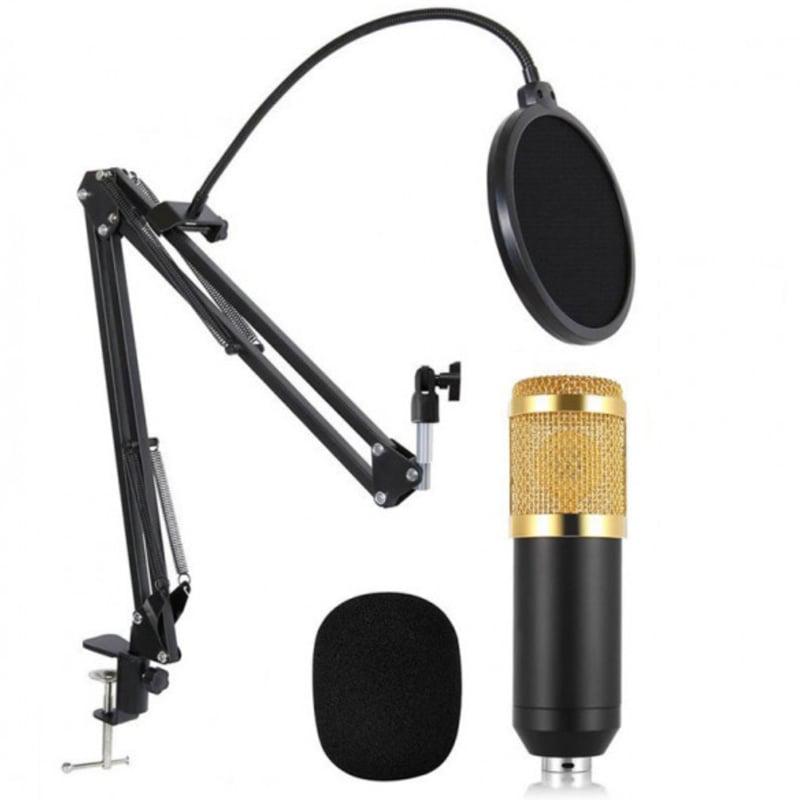 Мікрофон студійний Music DJ. M-800U конденсаторний стійкий з вітрозахистом (23678508)