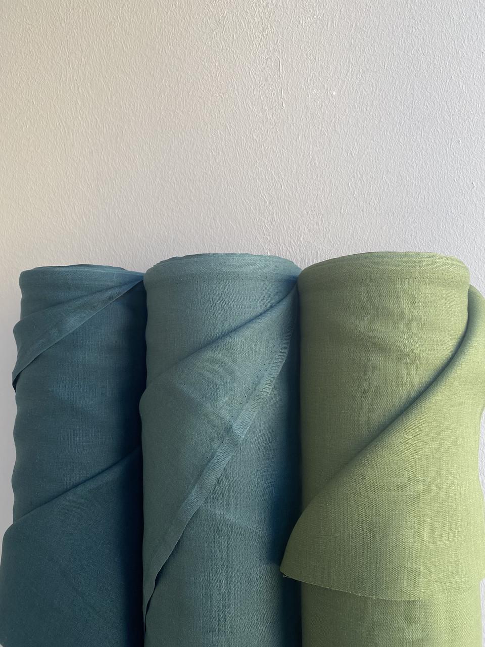 Ткань Linen Plus костюмная 100% лен Оливковый 054/372 - фото 2 Ткань Linen Plus костюмная 100% лен Оливковый 054/372 - фото 2