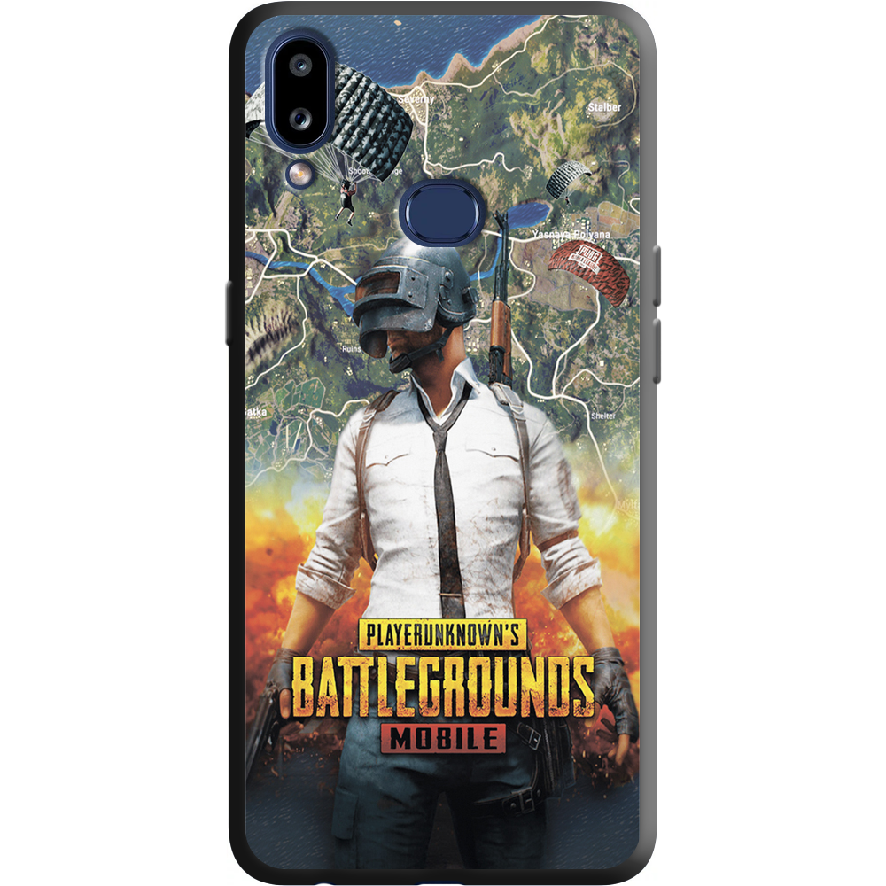Чохол Boxface Samsung A107 Galaxy A10s PUBG Mobile Чорний силікон (37944-up2309-38151)