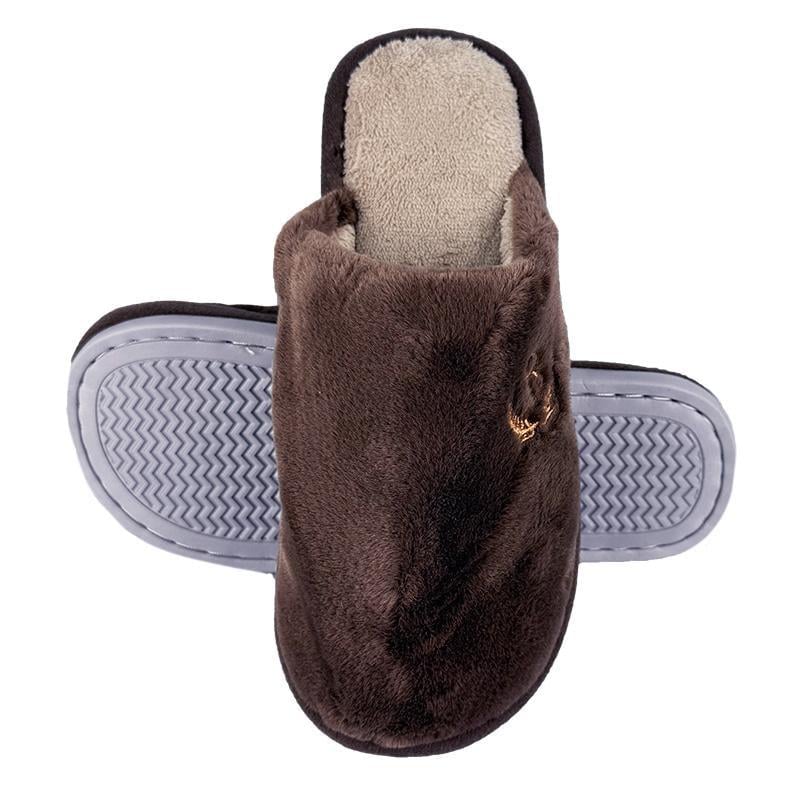 Тапочки домашні чоловічі 10272-2 p. 46 29,5 см Коричневий