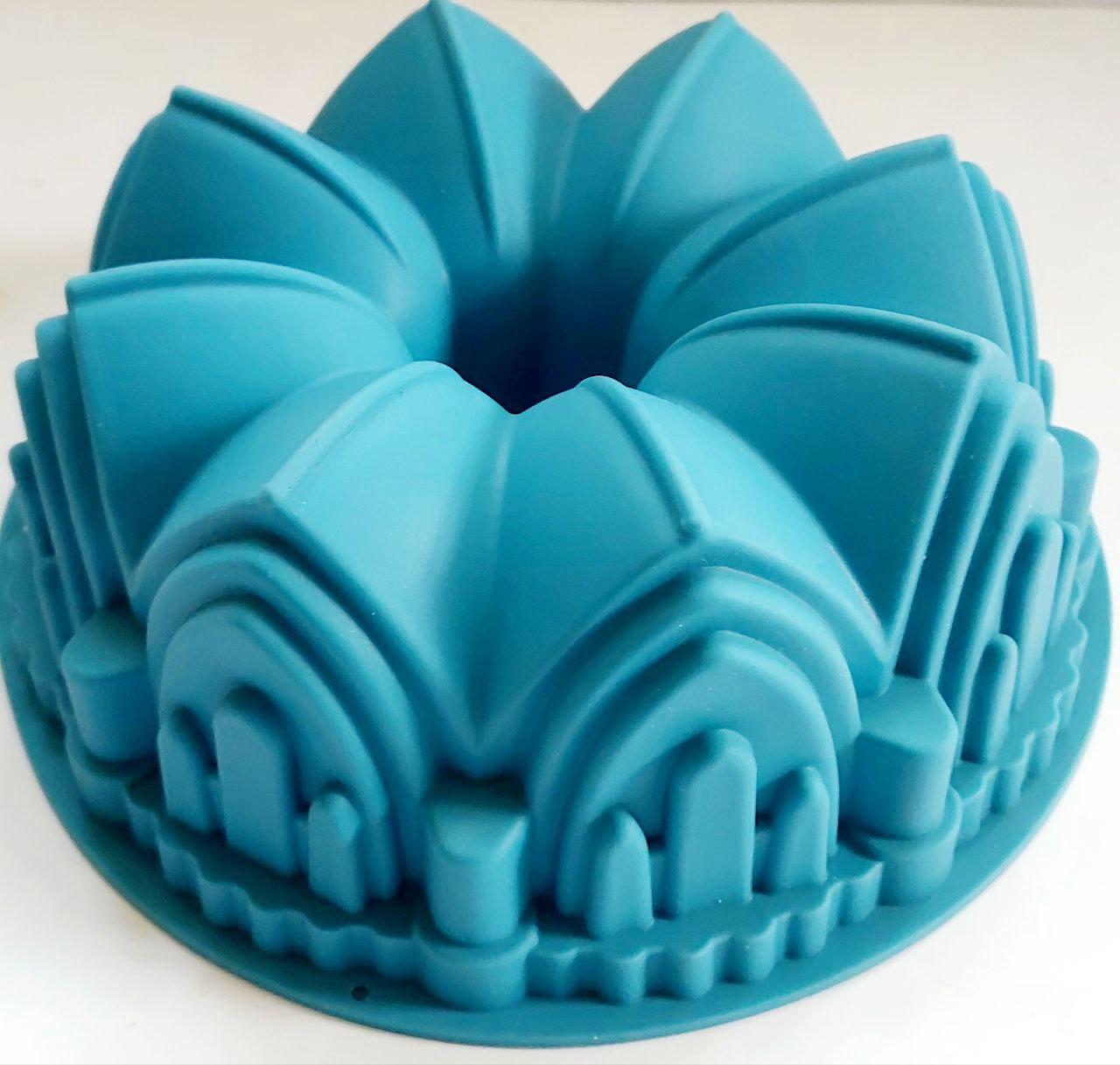 Форма для кексов Королевский кекс силиконовая 21х8,5 см (К-06)