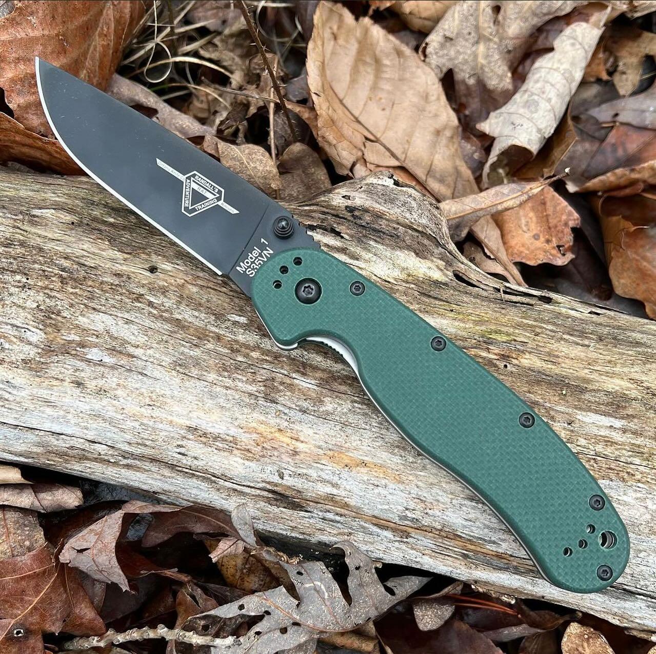 Ніж Ontario Rat Model 1 Forest Green G-10 S35VN Black (С8991) - фото 6