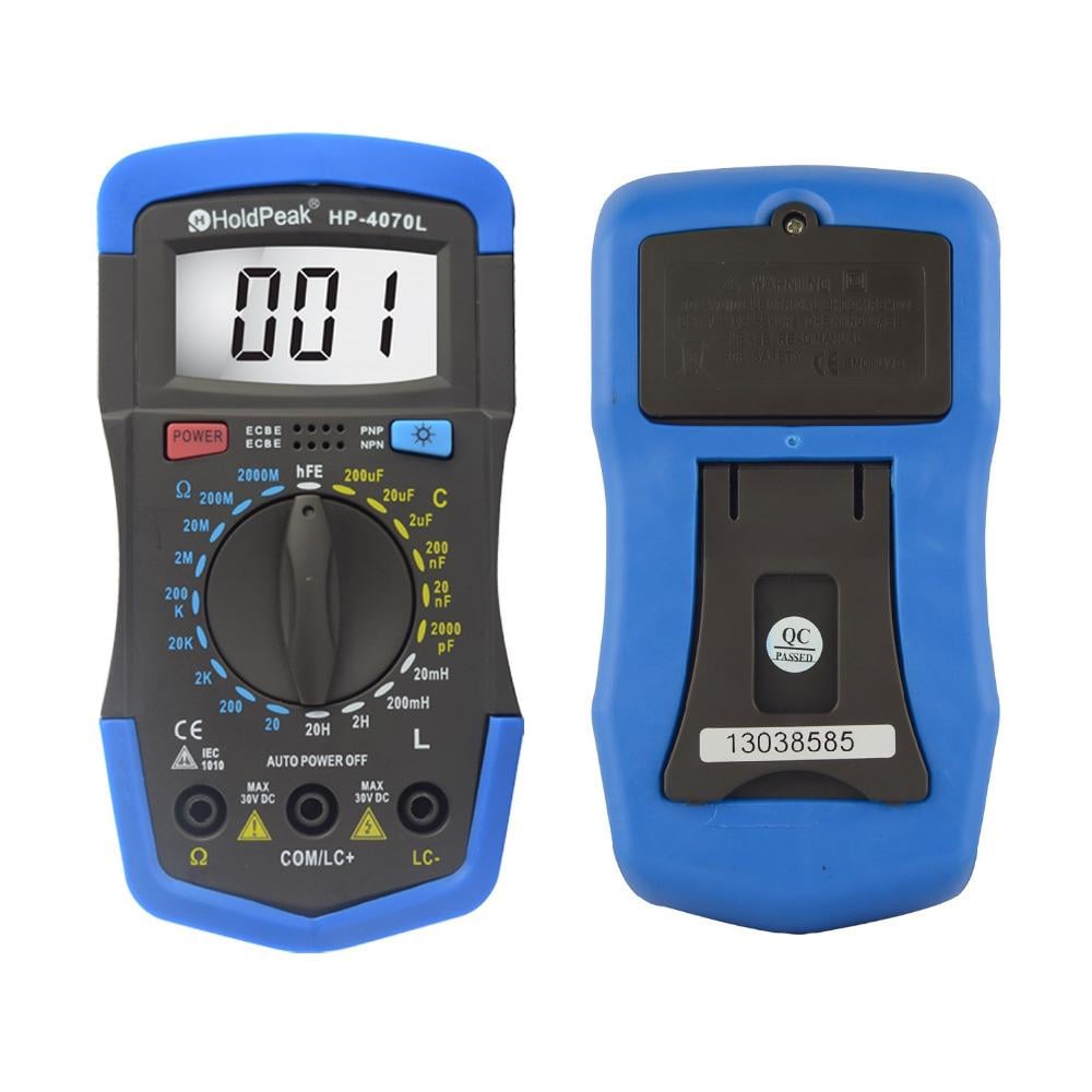 Мультиметр HoldPeak HP-4070L LCR-тестер цифровий 2000 відліків 2000МОм 200мкФ 20Гн (HP-4070L) - фото 3