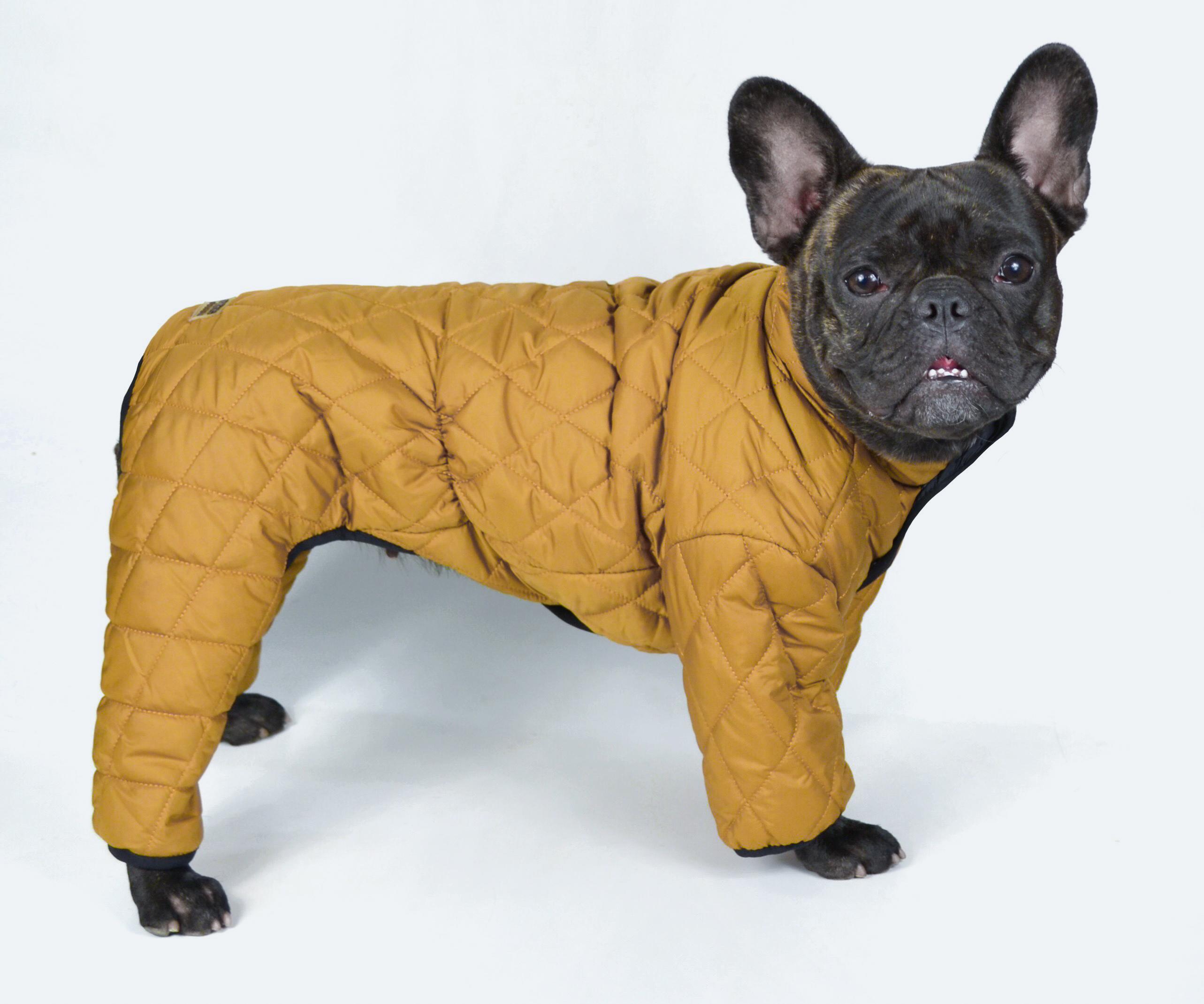 Комбінезон для собак двосторонній AS-2 стьобаний р. 4 Гірчичний (70579000)