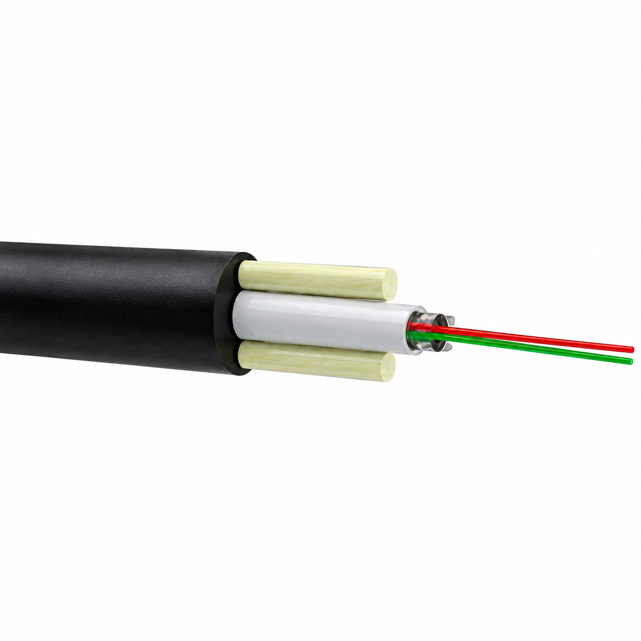 Кабель оптический lsacor OP-UT-008 G.652D 2700N 8 волокна 2000 м Черный (38473489)