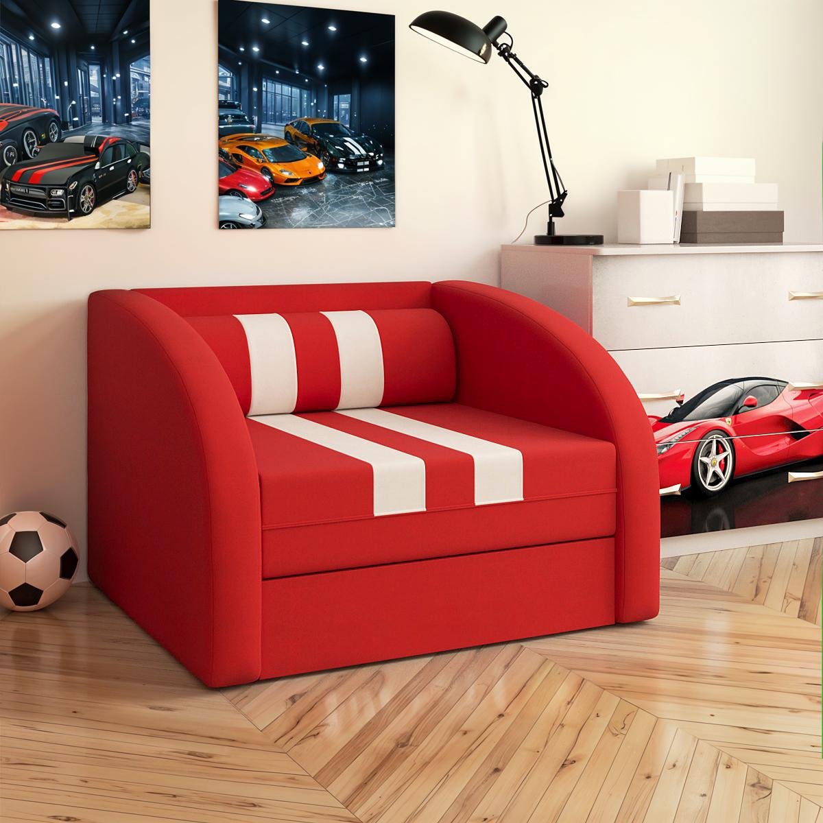 Кресло-кровать SMART 02 1740x1020x660 мм Красный