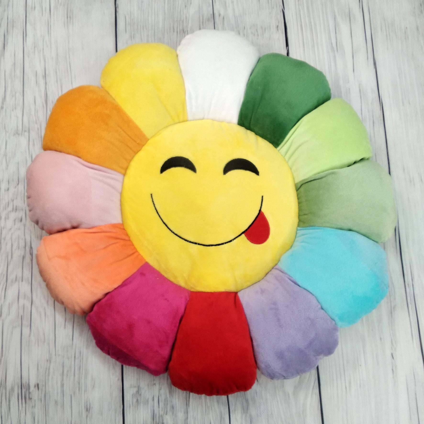 Мягкая игрушка-подушка Colorful Home Смайлик облизунчик d 45 см
