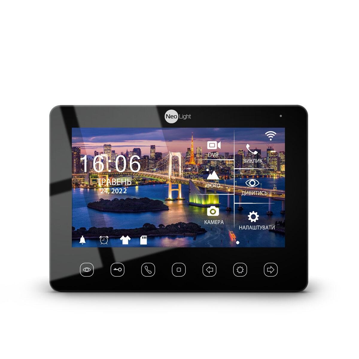 Видеодомофон NeoLIght Omega HD WF Black (10028)