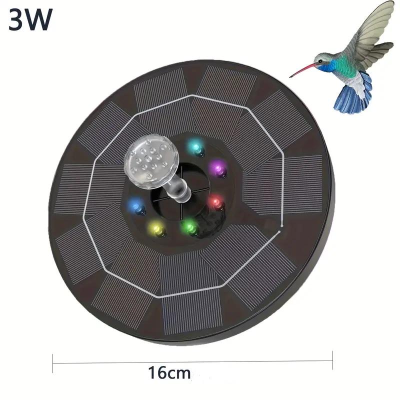 Фонтан садовый на солнечной батарее с аккумулятором и подсветкой 18 см 6 насадок (2724404058) - фото 5 Фонтан садовый на солнечной батарее с аккумулятором и подсветкой 18 см 6 насадок (2724404058) - фото 5