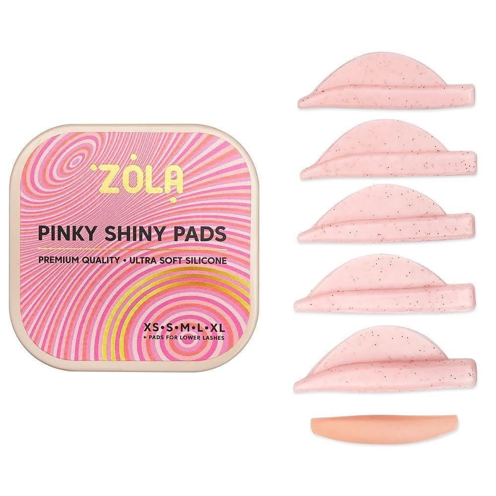 Валики Zola Pinky Shiny Pads XS/S/M/L/XL для ламинирования ресниц 6 пар/уп.
