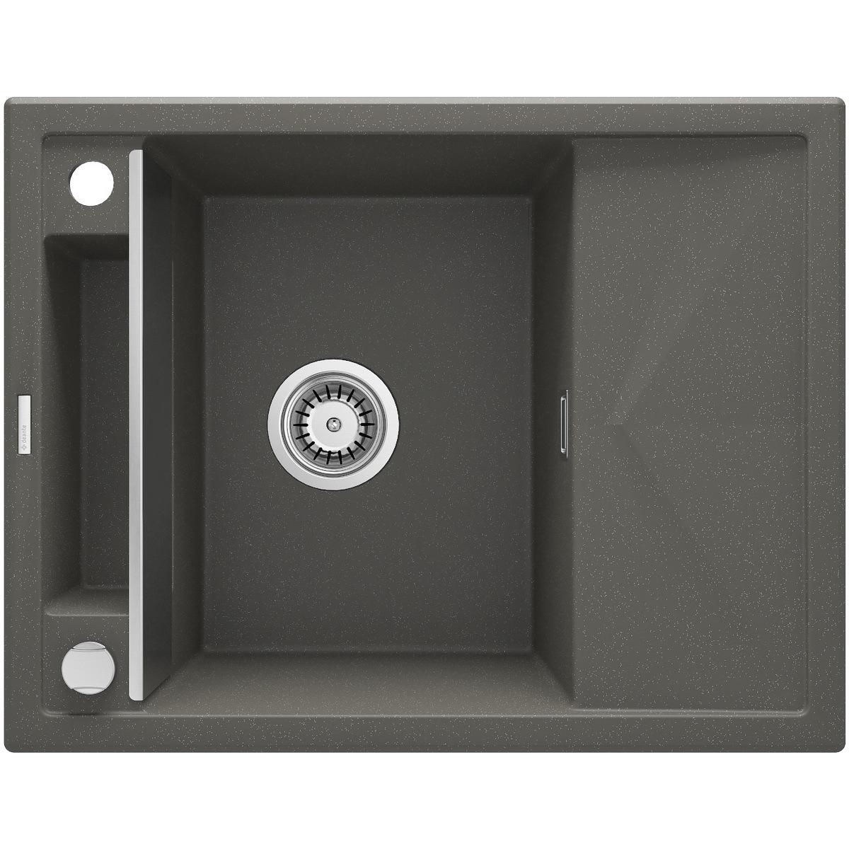 Мойка кухонная Deante ZRM_T11A гранитная прямоугольная 640x500 мм Серый (25965323)
