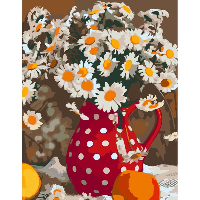 Картина по номерам Rosa Букет ромашек 35х45 см (Az-222235)