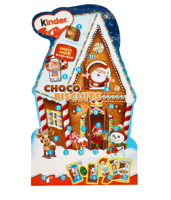 Календарь адвент Kinder Mix Домик Advent со сладостями 198 г