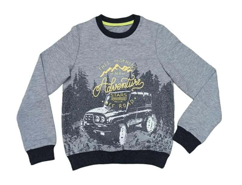 Кофта на мальчика Robinzone ДЖИП 128 см Серый (КФ 446)