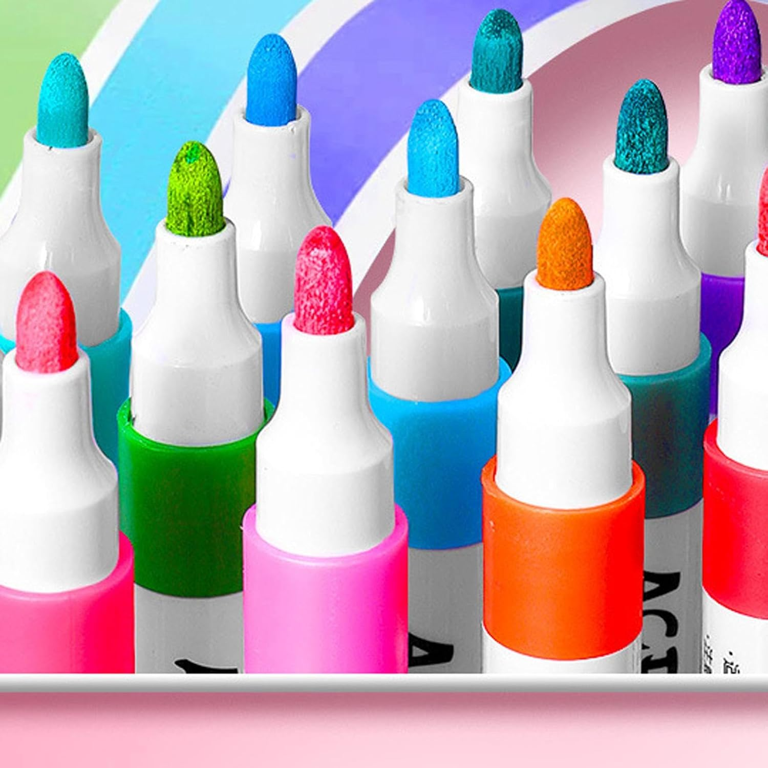 Набір акрилових маркерів для художньої творчості 36 кольорів (JH-TZ03 0) - фото 7 Набір акрилових маркерів для художньої творчості 36 кольорів (JH-TZ03 0) - фото 7