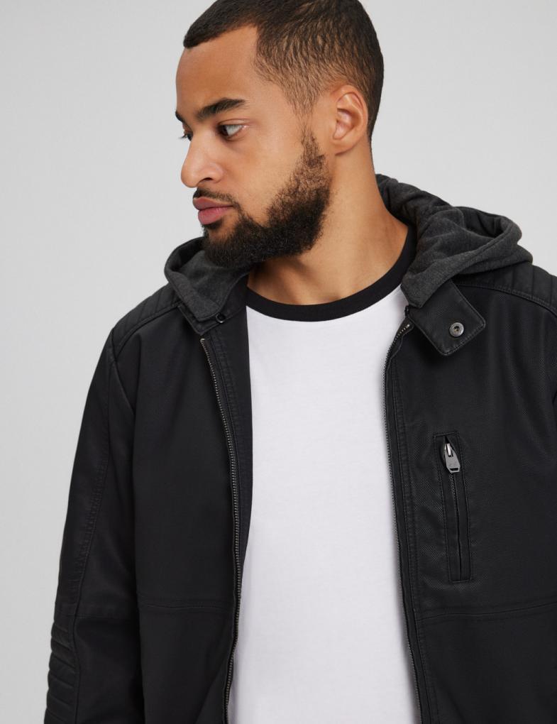 Куртка мужская из искусственной кожи Diverse WILMOR M Черный (5902598960887) - фото 3