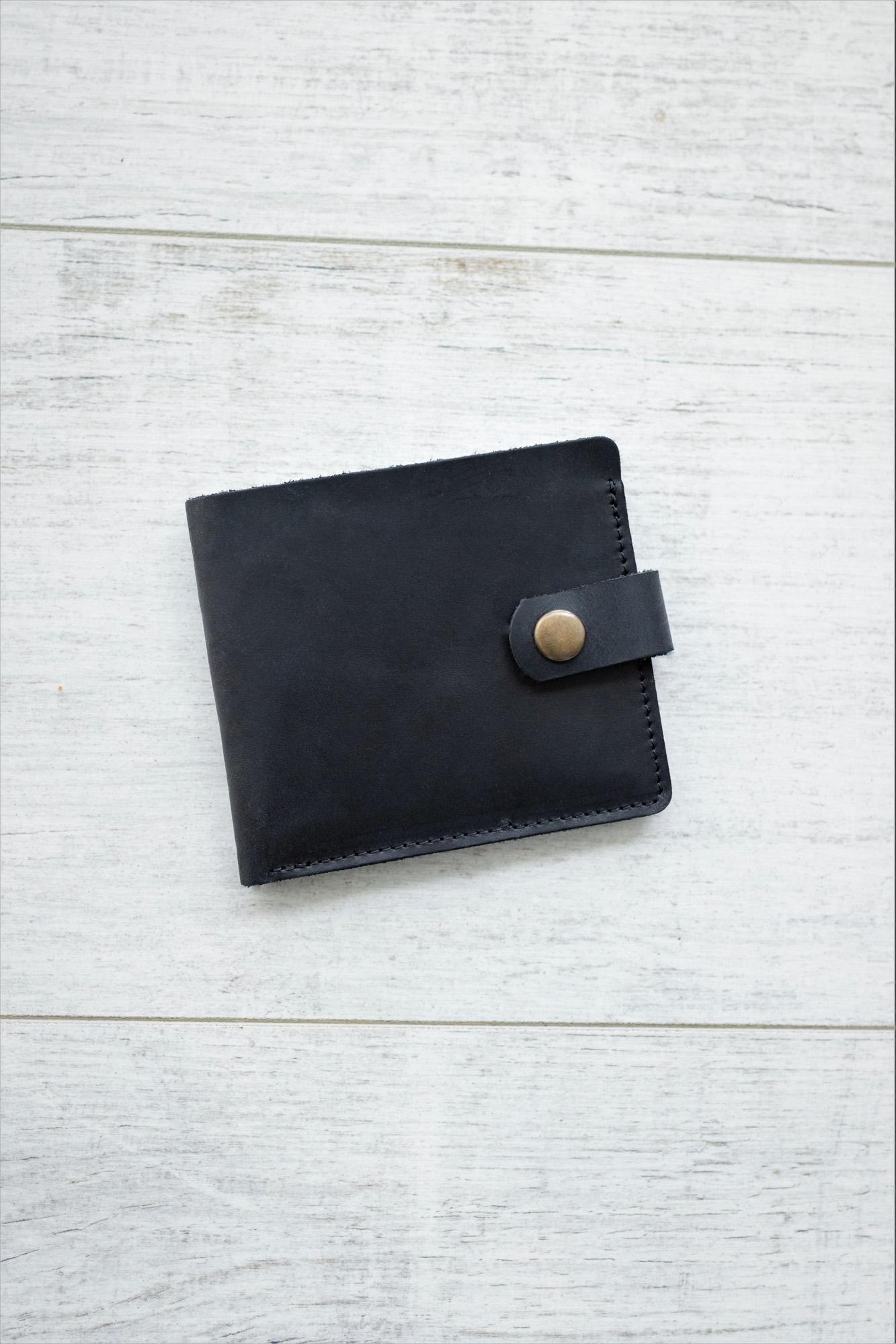 Кошелек кожаный Without Wallet Black (8049013)
