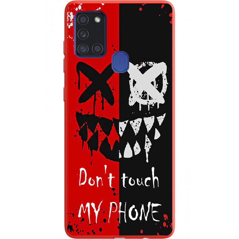 Чехол BoxFace Samsung A217 Galaxy A21s Bad Smile Красный силикон (40006-up2468-40429)