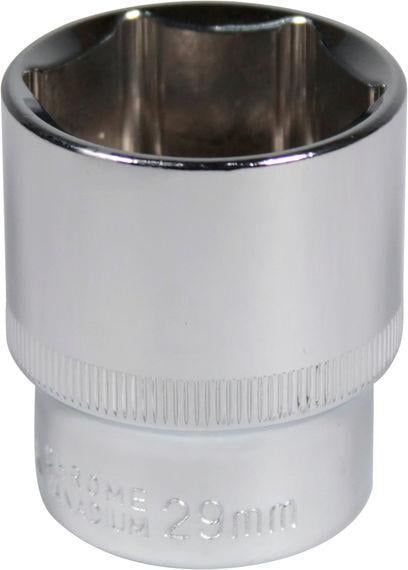 Головка торцевая низкая шестигранная Intertool 1/2 29 мм Хром ванадиум (ET-0029)