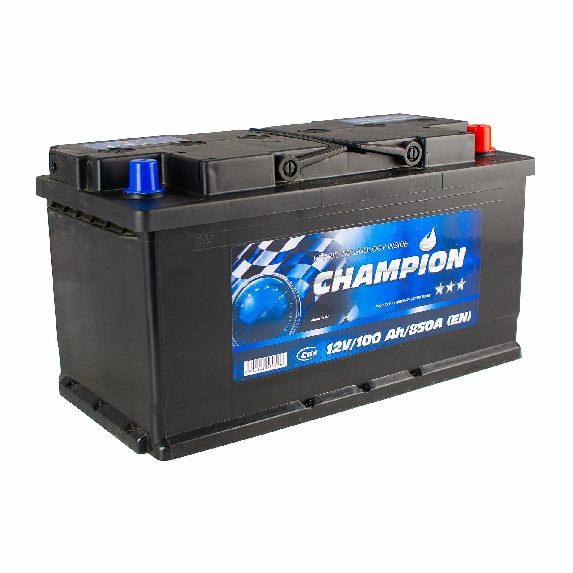 Аккумулятор Champion Euro 0 100 Ah/12V Black