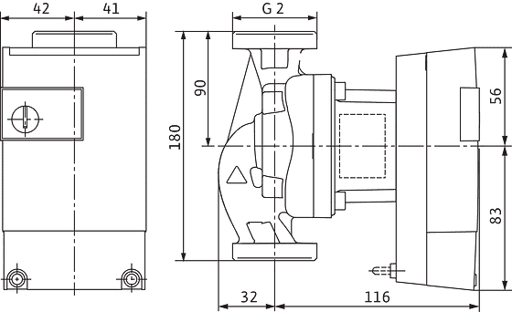 Циркуляционный насос Wilo Yonos ECO 30/1-5 BMS PN 10 (2150701) - фото 2